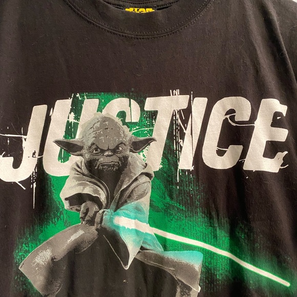 Vintage Y2K Star Wars Yoda T-Shirt Revenge of the Sith Prequels 2005 - Picture 3 of 4